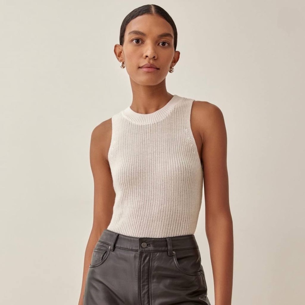 Reformation Lilac Knit Top S